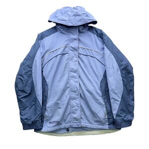 Columbia Core Interchange Jacket Womens L Blue Long Sleeve Insulated Outdoor